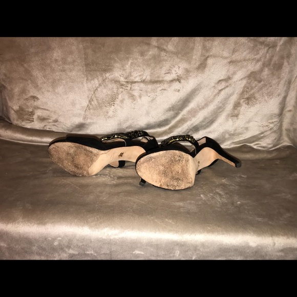 Vince Camuto Velvet Black Heels - Picture 6 of 7